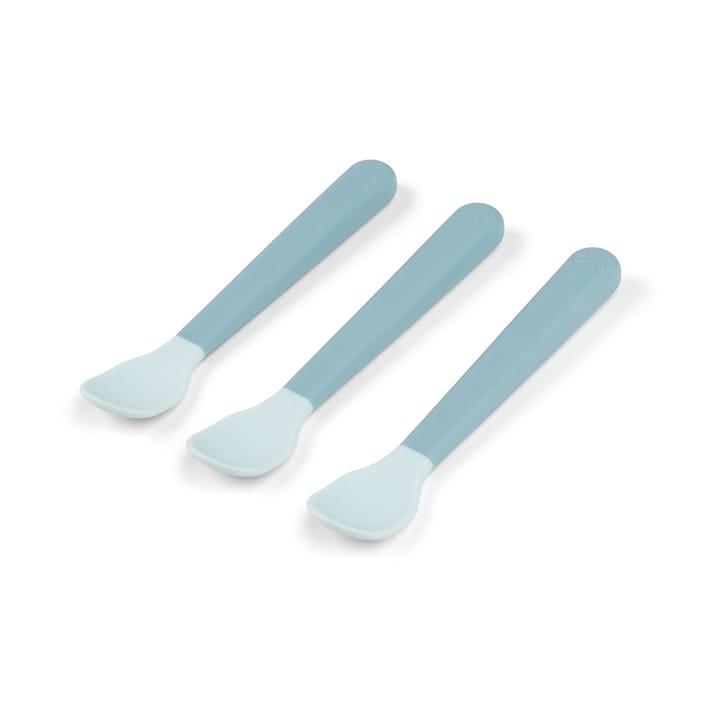 Cuillère Easy-grip foodie, lot de 3, Bleu Done by deer