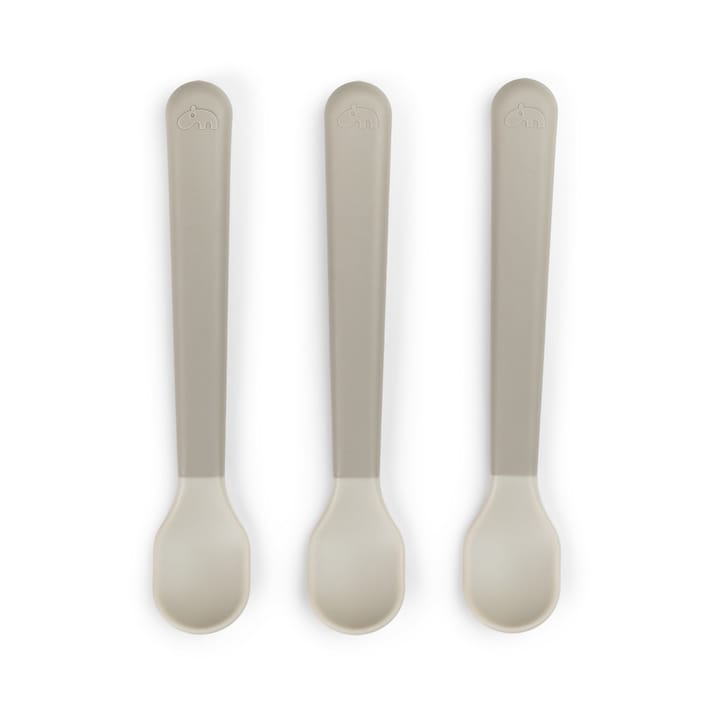 Cuillère Easy-grip foodie, lot de 3 - Sable - Done by deer