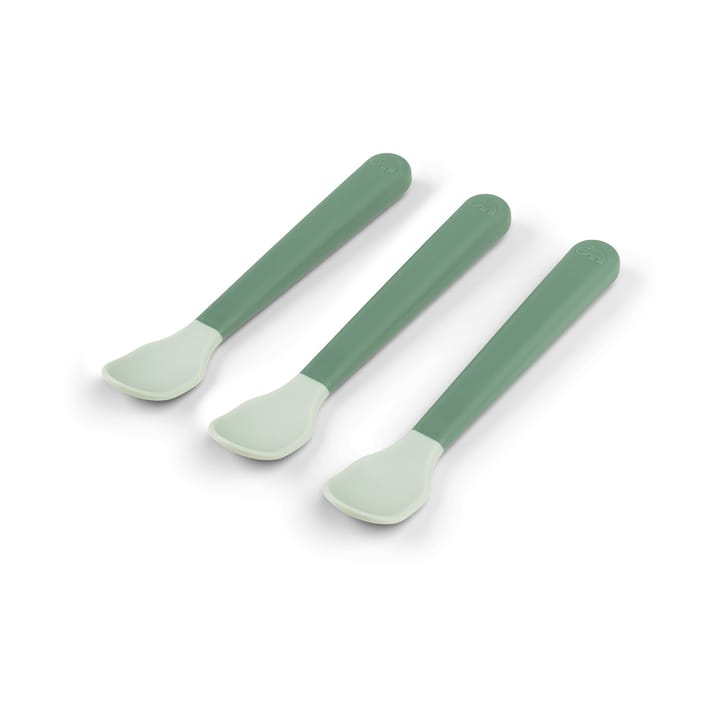 Cuillère Easy-grip foodie, lot de 3, Vert Done by deer