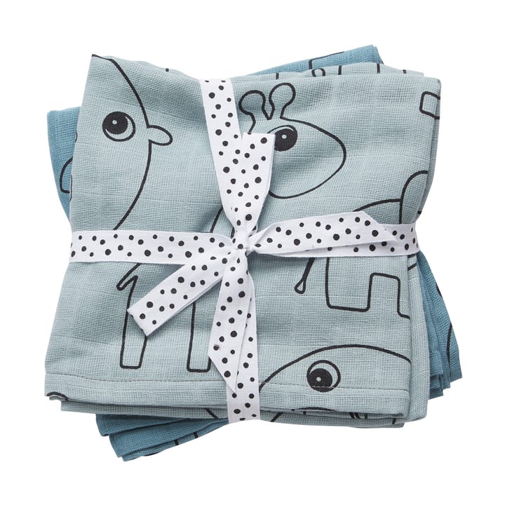 Lingettes de toilette Contour, lot de 2 - Bleu - Done by deer