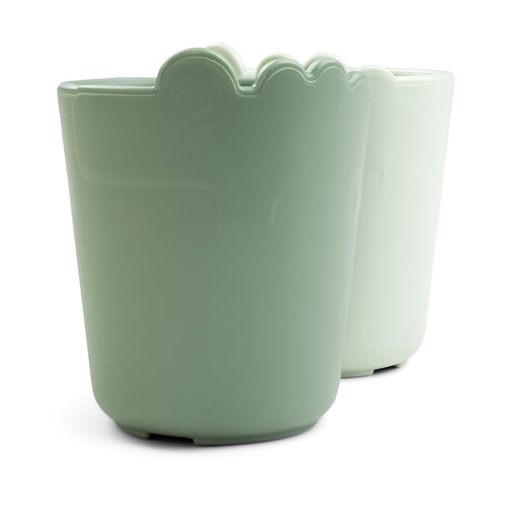 Mini-mug pour enfants Croco 10 cl, lot de 2, Vert Done by deer