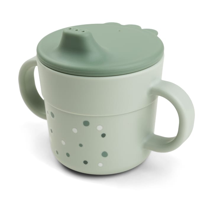 Mug à paille Happy Dots foodie 21,5 cl - Vert - Done by deer