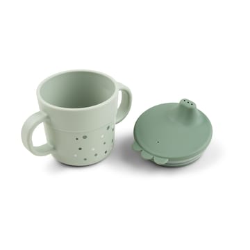 Mug à paille Happy Dots foodie 21,5 cl - Vert - Done by deer