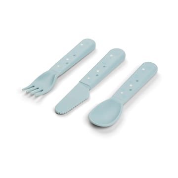 Set de couverts Happy Dots foodie 3 pièces - Bleu - Done by deer