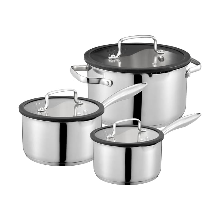 Ensemble de casseroles Karla 3 pièces - Silver - Dorre