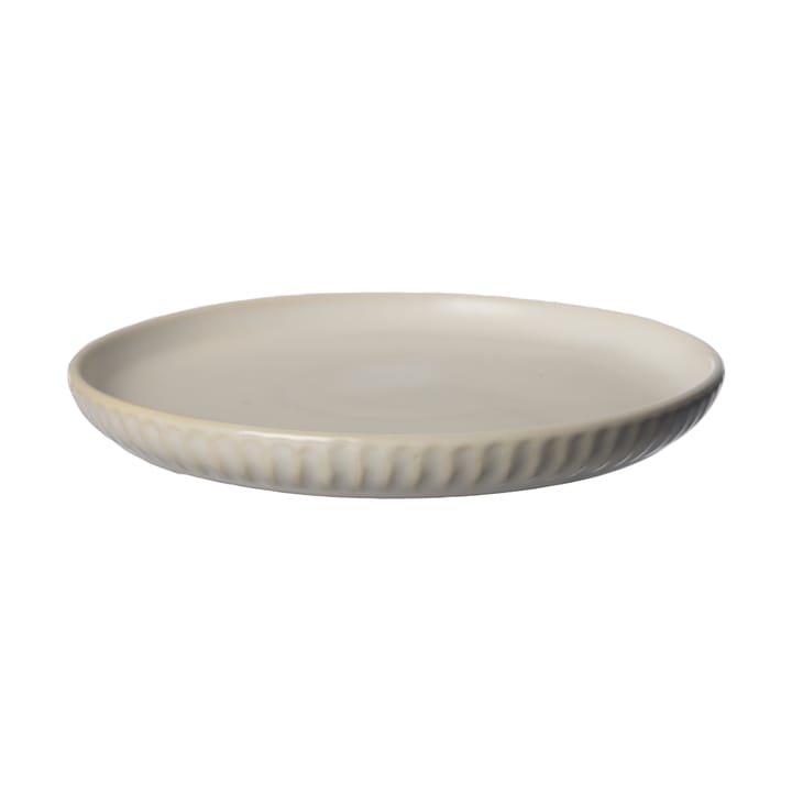 Assiette Ernst striée Ø16 cm - Blanc naturel - ERNST