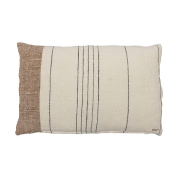 Housse de coussin Ernst en lin demi 40x60 cm - Multi-blanc - ERNST