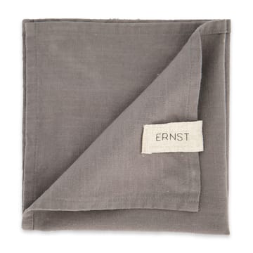 Lot de 2 serviettes en coton Ernst Lot de 2 - Gris - ERNST