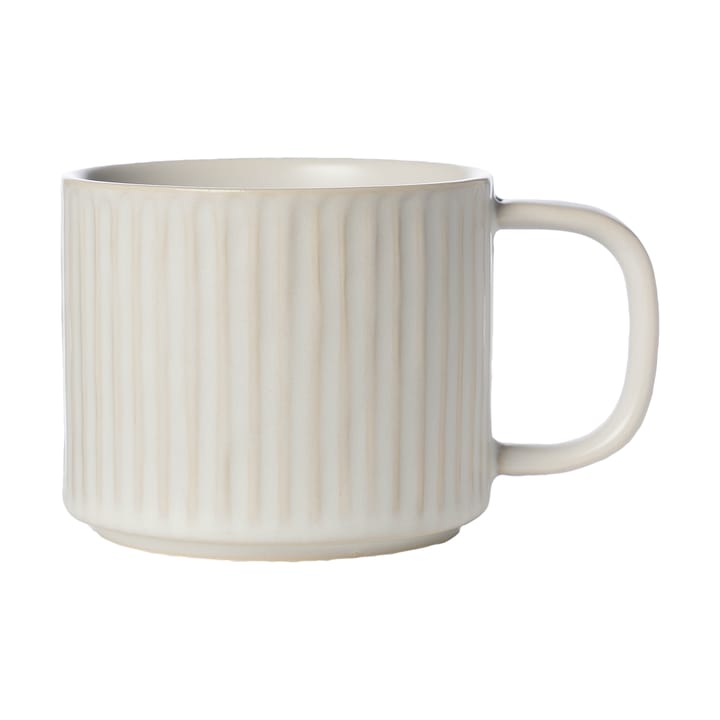 Tasse à thé Ernst striée 36 cl - Blanc naturel - ERNST