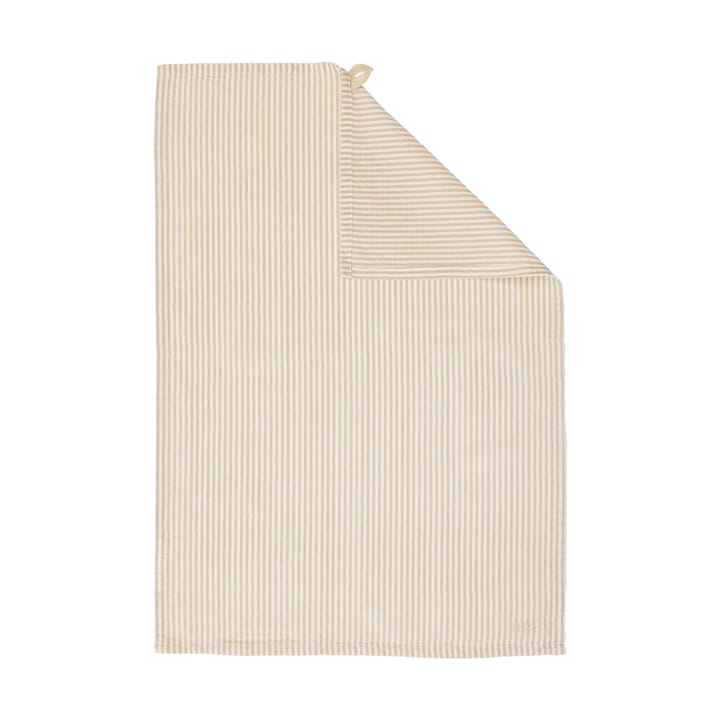 Torchon Ernst rayures fines 47x70 cm - Beige-blanc - ERNST