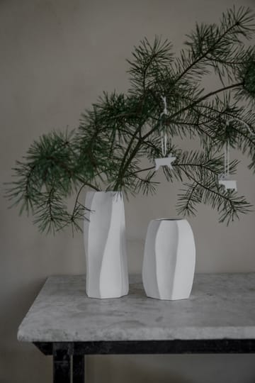 Vase en grès Ø13x31 cm - Blanc naturel - ERNST