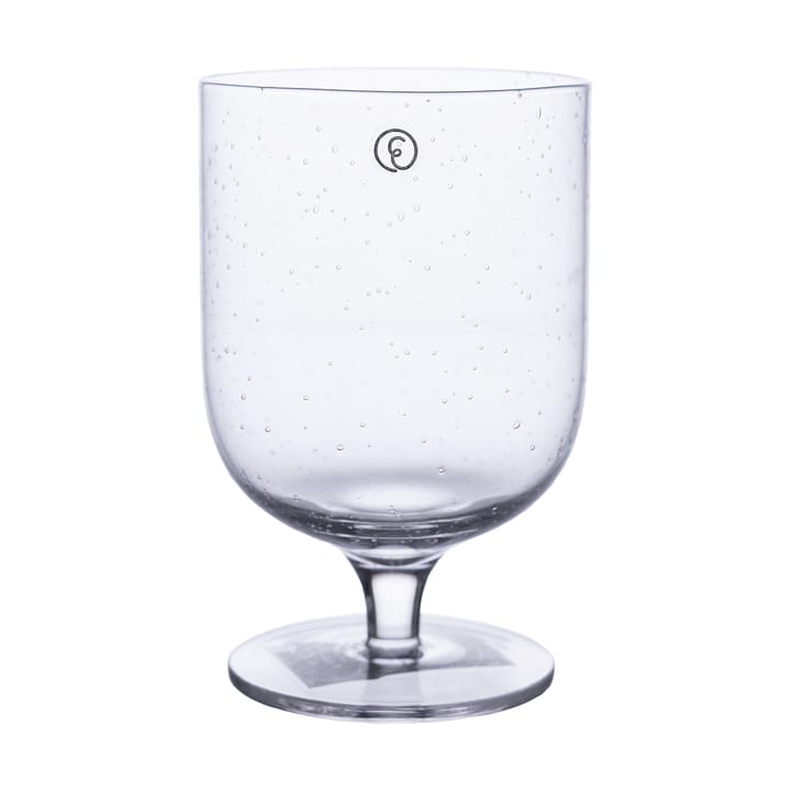 Verre à boire sur pied Ernst en verre bullé 30 cl lot de 2 - Clair - ERNST