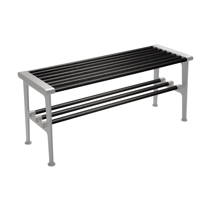 Banc Nostalgi 100 cm - Chêne teinté en noir-aluminium - Essem Design