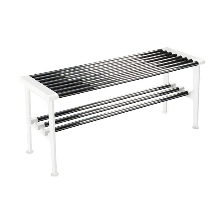 Banc Nostalgi 100 cm - Chrome-blanc - Essem Design