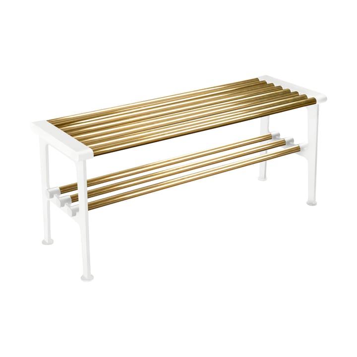 Banc Nostalgi 100 cm, Laiton-blanc Essem Design