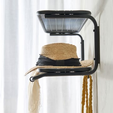 Étagère à chapeaux Classic 650 - noir/chrome, 2 niveaux, 110 cm - Essem Design