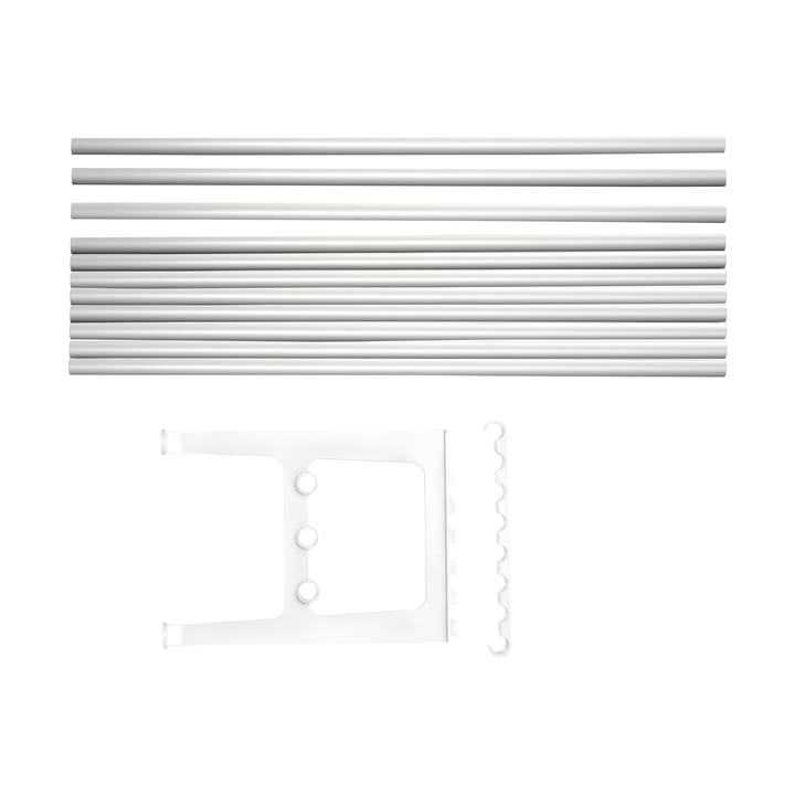 Extension de banc Nostalgi 100 cm - Aluminium-blanc - Essem Design