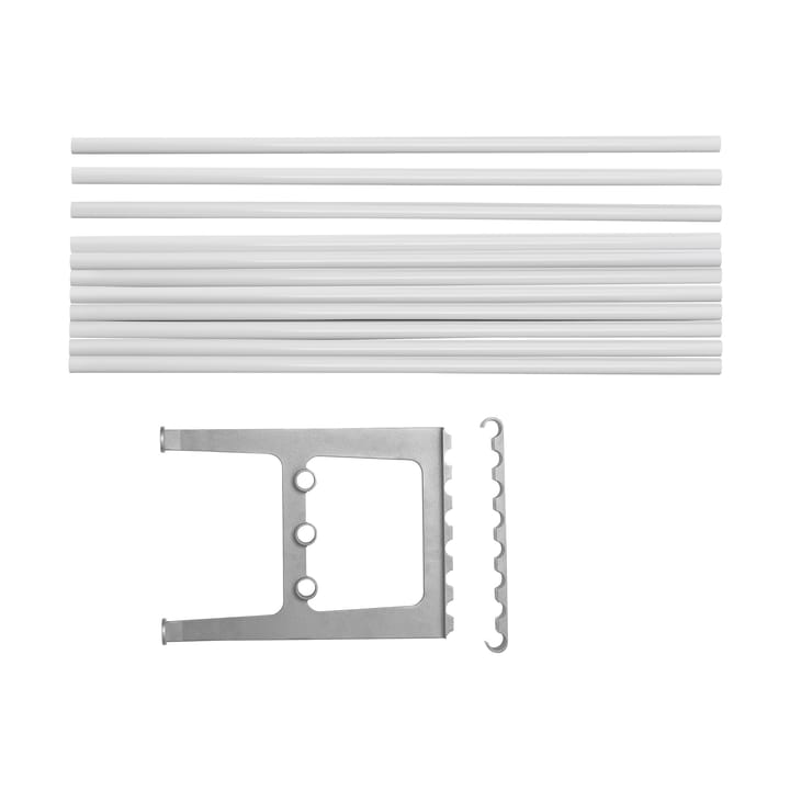 Extension de banc Nostalgi 100 cm, Blanc-aluminium Essem Design