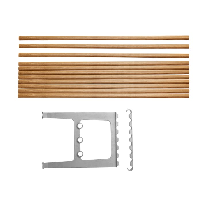 Extension de banc Nostalgi 100 cm, Chêne-aluminium Essem Design