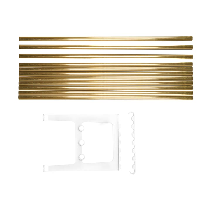 Extension de banc Nostalgi 100 cm, Laiton-blanc Essem Design