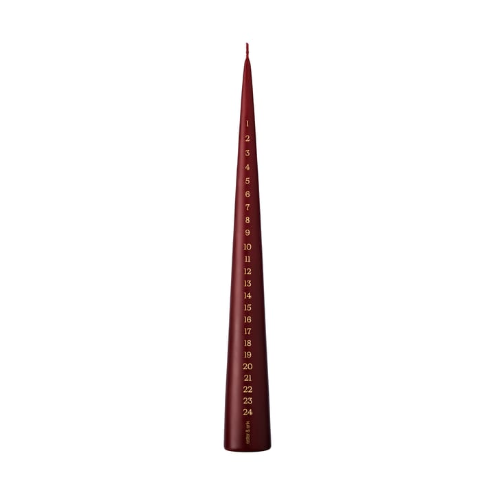 Bougie calendrier ester & erik 37 cm - 44/2 deep wine - ester & erik