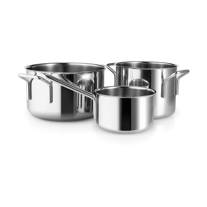 Casseroles Eva Trio Stainless Steel, 3 pièces - Acier inoxydable - Eva Solo