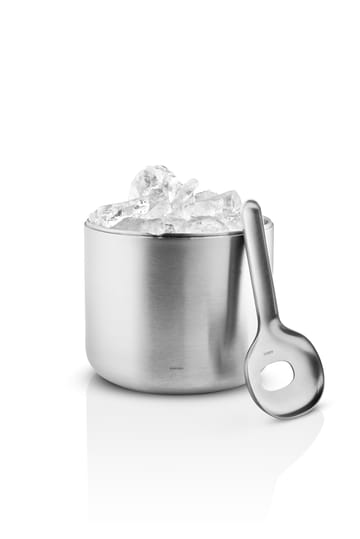 Seau à glace Liquid lounge avec cuillère 1,4 L - Brushed steel - Eva Solo