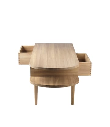 Banc F24 Radius - Oak nature lacquered 45x145 cm - FDB Møbler