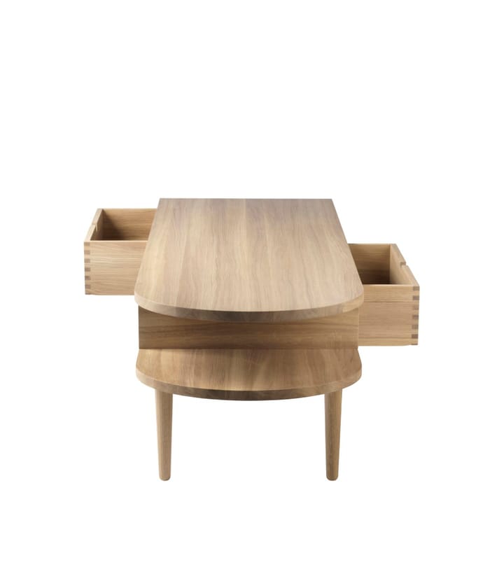 Banc F24 Radius, Oak nature lacquered 45x145 cm FDB Møbler