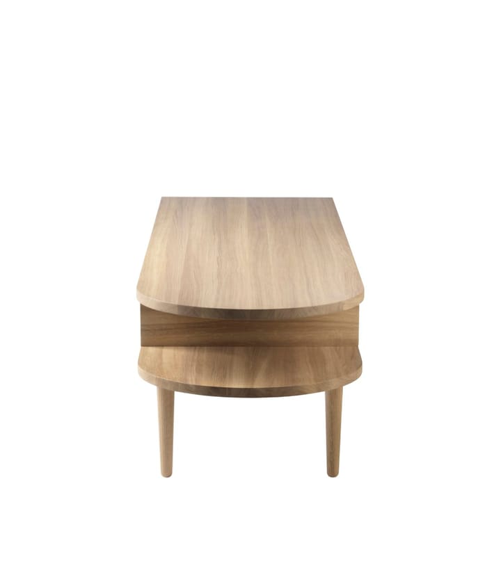 Banc F24 Radius, Oak nature lacquered 45x145 cm FDB Møbler