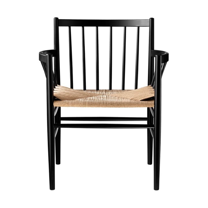 Chaise à accoudoirs J81 - Nature-beech black painted - FDB Møbler