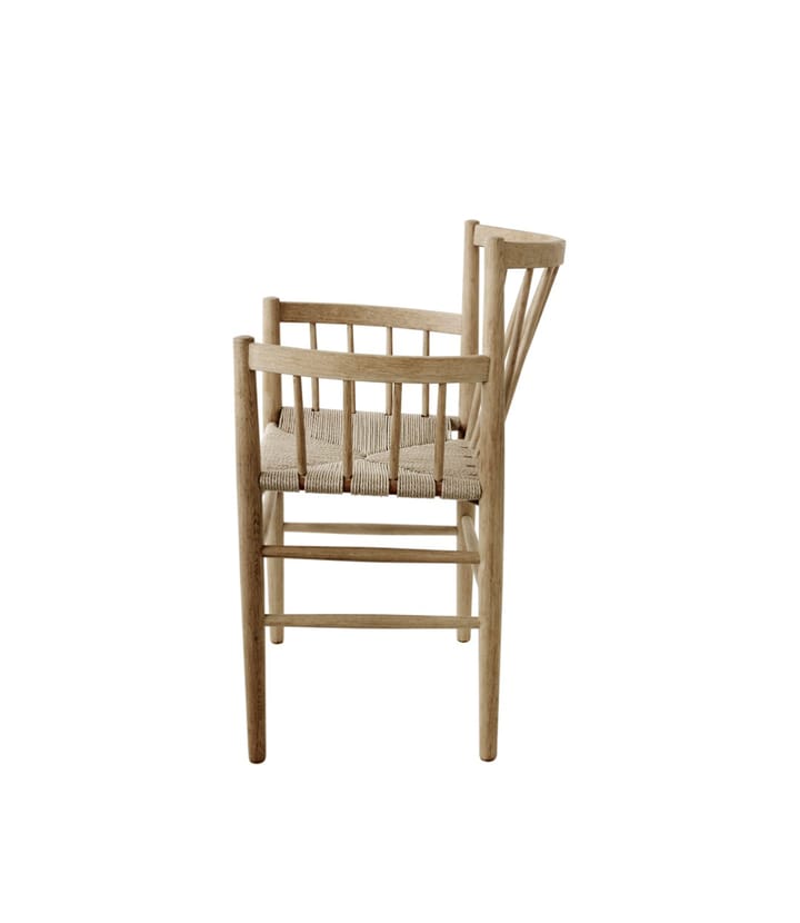 Chaise à accoudoirs J81 - Oak nature oiled - FDB Møbler