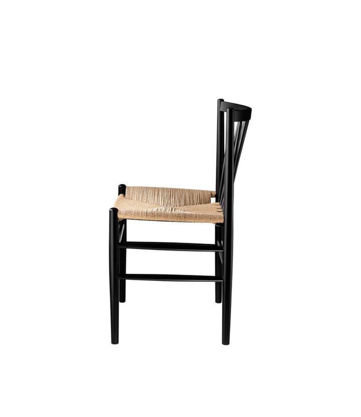 Chaise J80 - Beech black painted-nature - FDB Møbler