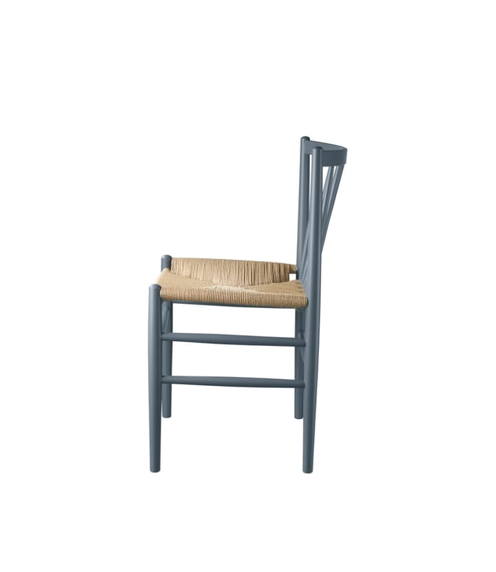 Chaise J80 - Beech blue grey painted-nature - FDB Møbler