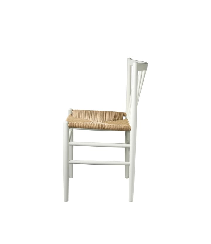 Chaise J80 - Beech white painted-nature - FDB Møbler