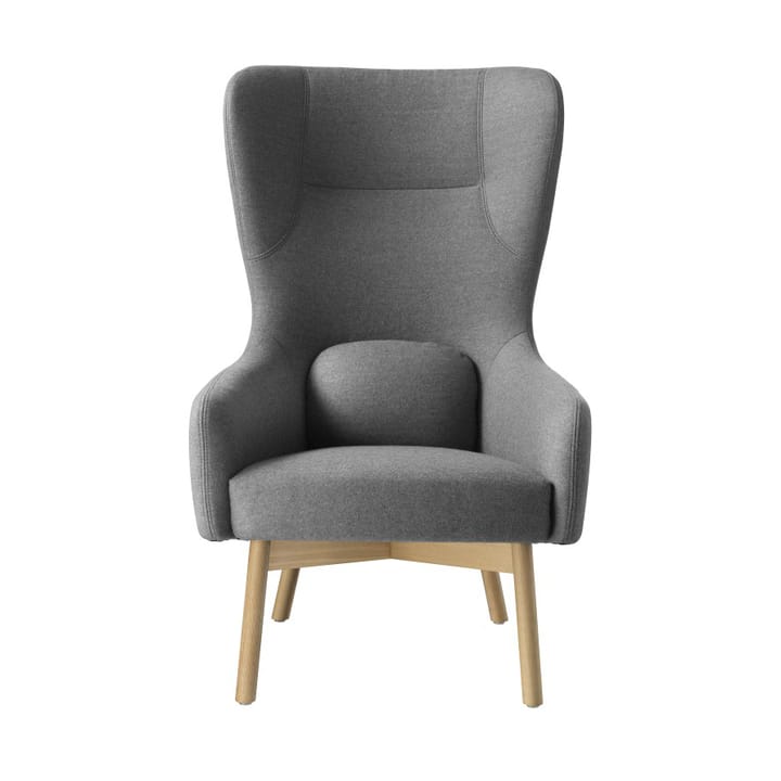 Fauteuil L35 Gesja Wing - Oak nature lacquered-dark grey - FDB Møbler