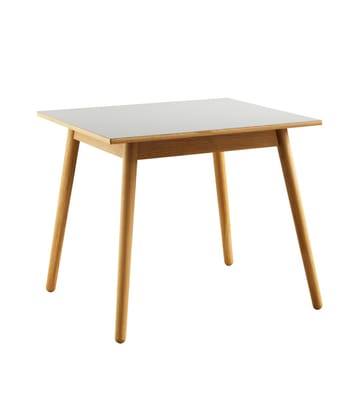 Table à manger C35A 82x82 cm - Light grey-oak nature lacquered - FDB Møbler