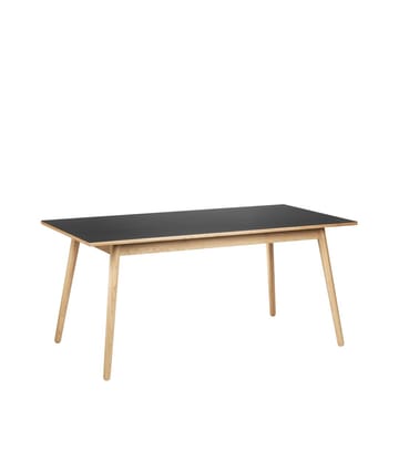 Table à manger C35B 82x160 cm - Black-oak nature lacquered - FDB Møbler