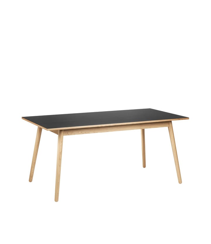 Table à manger C35B 82x160 cm, Black-oak nature lacquered FDB Møbler