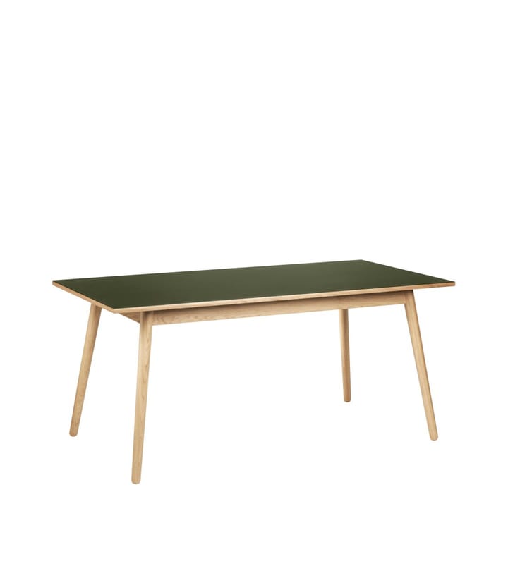 Table à manger C35B 82x160 cm - Olive green-oak nature lacquered - FDB Møbler