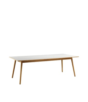 Table à manger C35C 95x220 cm - Light grey-oak nature lacquered - FDB Møbler