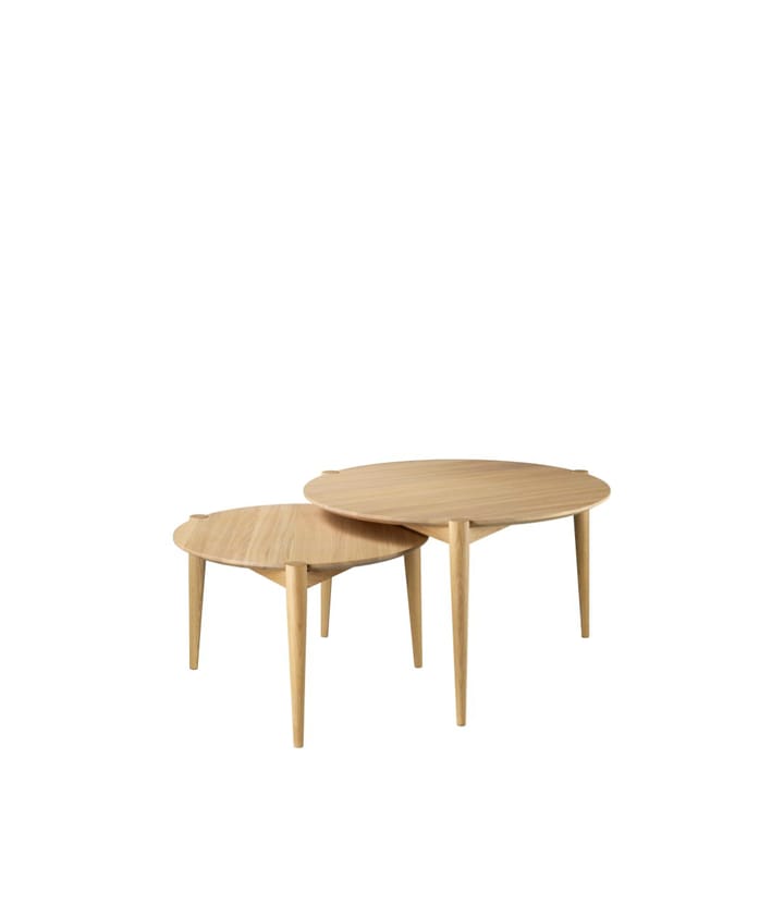 Table basse D102 Søs Ø55 cm - Oak nature lacquered - FDB Møbler