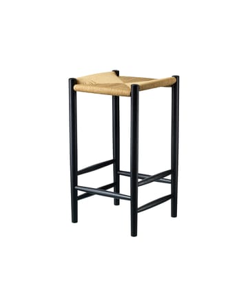 Tabouret de bar J164C Counter Squared - Oak black painted-nature - FDB Møbler