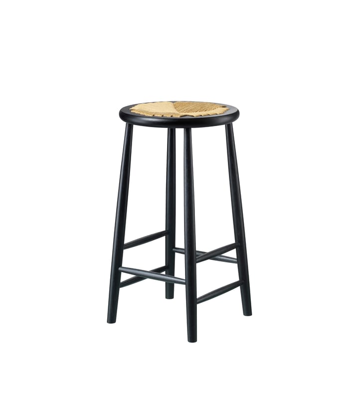 Tabouret de bar J165B Counter Round, Oak black painted-nature FDB Møbler