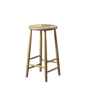 Tabouret de bar J165C 65 cm - Oak nature lacquered-nature - FDB Møbler