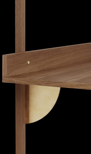 Bureau Sector - Smoked Oak, brass - ferm LIVING