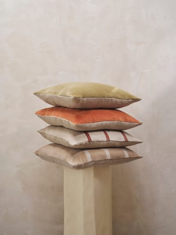 Coussin Senti Stripe 50x50 cm - Linen-carob brown - ferm LIVING