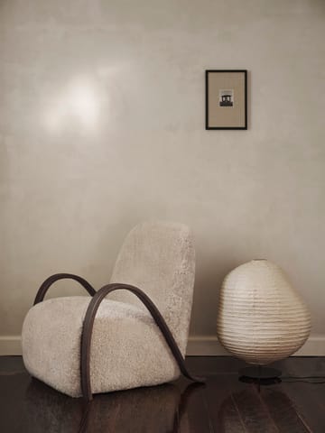 Lampe sur pied Kurbis low - Natural-black - ferm LIVING