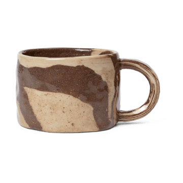 Mug Ryu avec couvercle 20 cl - Sable-brun - ferm LIVING