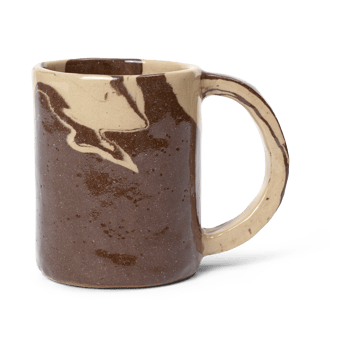 Mug Ryu avec couvercle 30 cl - Sable-brun - ferm LIVING